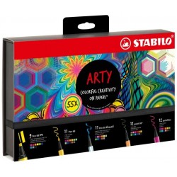 Kit de 50 Pièces créatif "ARTY" Mix pastel - STABILO