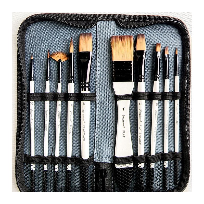 Kit De Pinceaux De Dessin Aquarelle De Peinture à Huile Portable