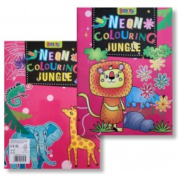 Cahier de 16 Pages Neon Colouring  Jungle A4 - Kalino