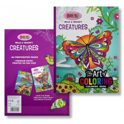Carnet de 64 Pages de coloriage — Wild & Whispy Creatures - Kalino