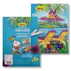 Carnet de 64 Pages de coloriage — Wild & Whispy Creatures - Kalino