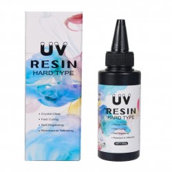 Résine UV Cristal Transparent 50 ml Colle Séchage Rapide Pour Décorations Artisanales