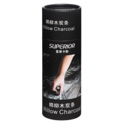 Boîte de 20 Fusains Tendres Noir 2-4 mm - Superior
