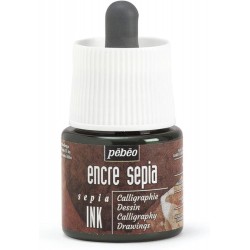 Peinture Encre Acrylique Sepia 45 ml - Pébéo
