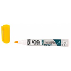 Marqueur Tissu Clair Pointe Pinceau 1mm - 7A Marker Setacolor - Jaune Fluo - Pébéo