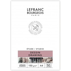Bloc de papier à dessin Etude 100 pages A4 -150g/m² - Lefranc & Bourgeois