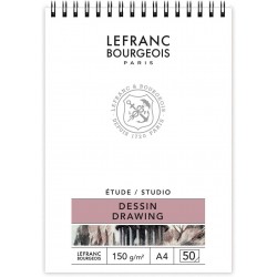 Album de papier à dessin Etude 100 pages A4 -150g/m² - Lefranc & Bourgeois
