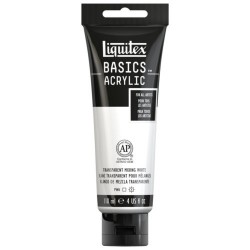 Acrylique Liquitex Basics - 118ml : Blanc Mélange Transparent 430