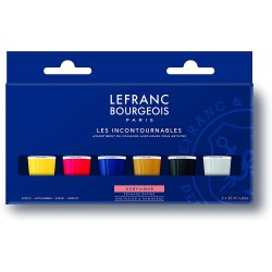 Set Acrylique Fine Les incontournables 6 x 20ml - Lefranc Bourgeois