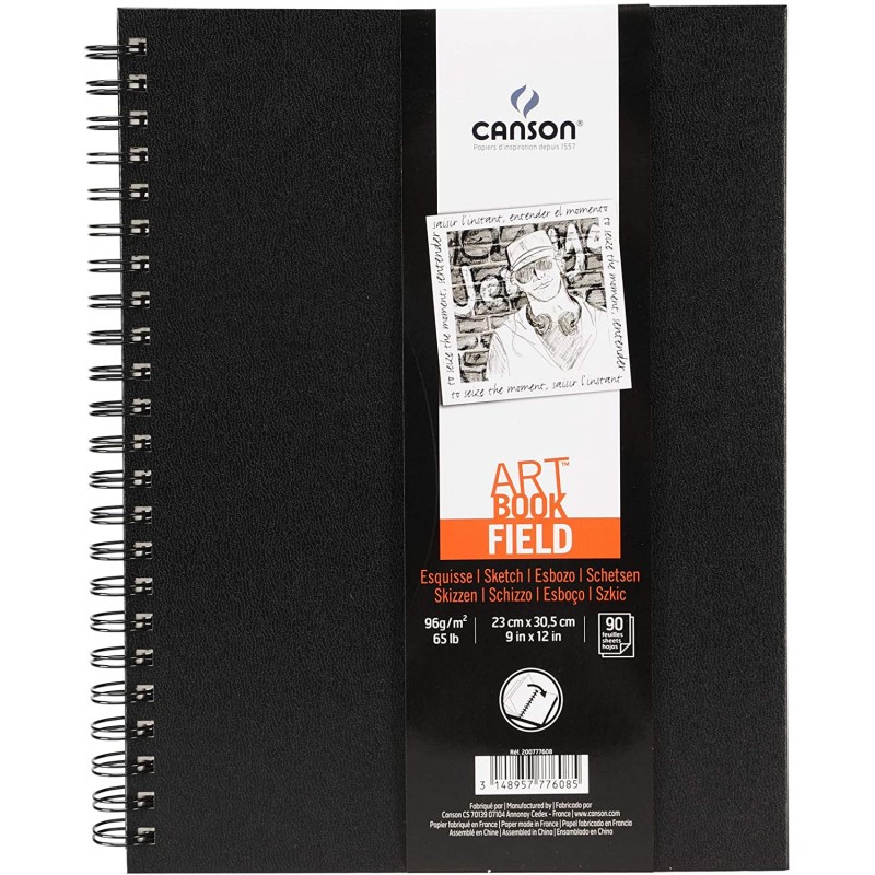 Carnet De Croquis Spirale A4+ – 200 Pages Papier 100g/m² Pour Dessin, Aquarelle, Prise De Notes