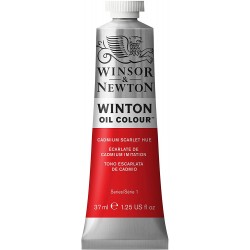 Peinture à l'huile Wintor 37ml Teinte écarlate de cadmium - Winsor & Newton