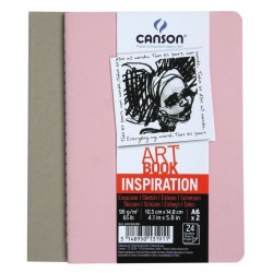 Lot de 2 Carnets Art Book Inspiration 24F A6 96Gr - Canson