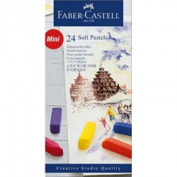 Boite de 24 Mini pastels tendres - Faber castell