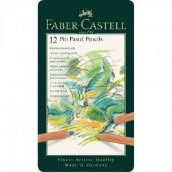 Boîte métal de 12 Crayon Pitt Pastel - Faber Castell